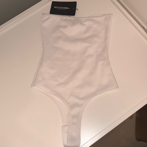 White sweetheart scuba bodysuit - Picture 4 of 4